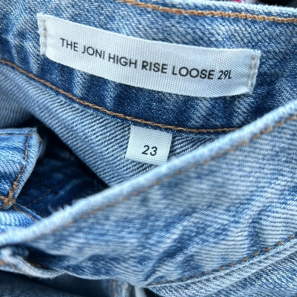Denim forum aritzia Joni High Rise Loose Super high-waist light wash loose jeans - Picture 3 of 7